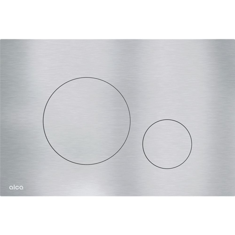 Клавіша змиву AlcaPlast Flat сталь матова TURN-INOX