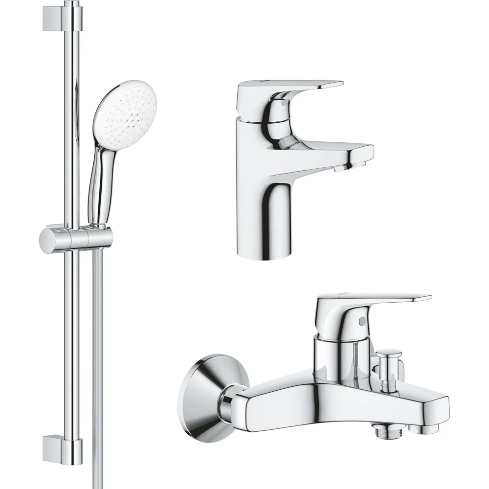 Набір змішувачів Grohe BauFlow 3 в 1 хром UA121624S1