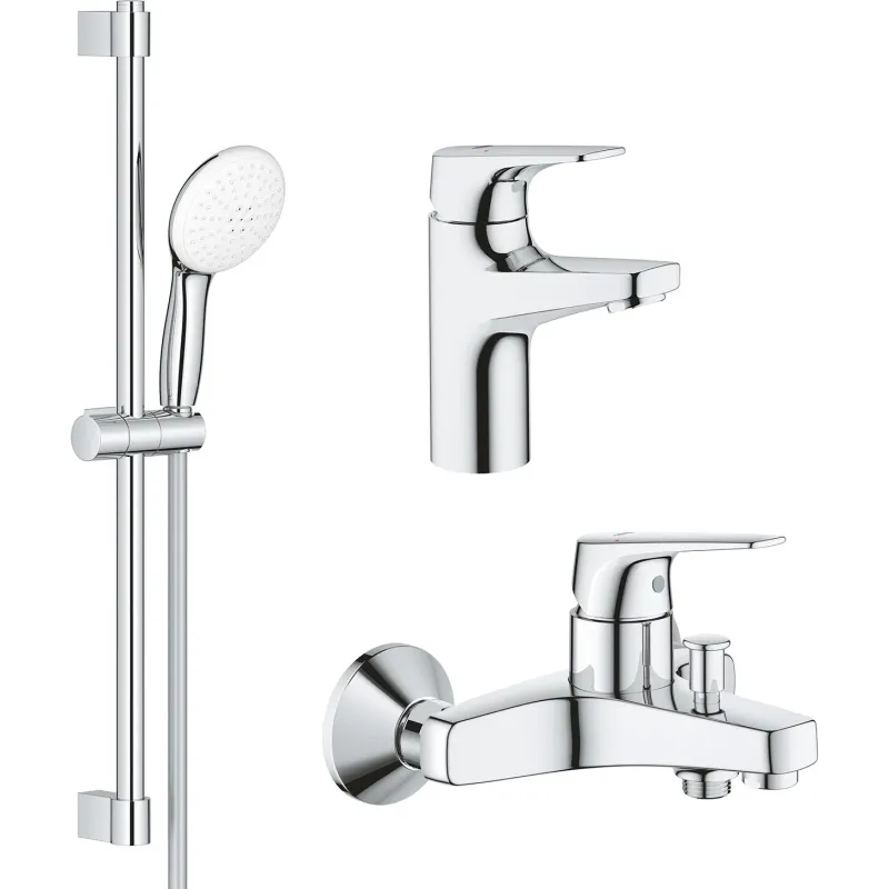 Набір змішувачів Grohe BauFlow 3 в 1 хром UA121624S1