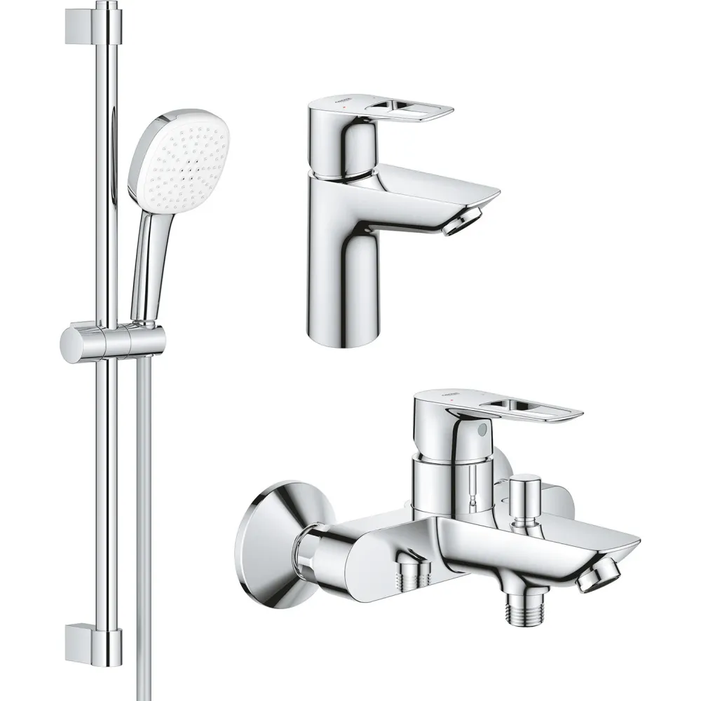 Набір змішувачів Grohe BauLoop New 3 в 1 хром UA123214S1