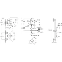 Набір змішувачів Grohe BauLoop New 3 в 1 хром UA123215M1