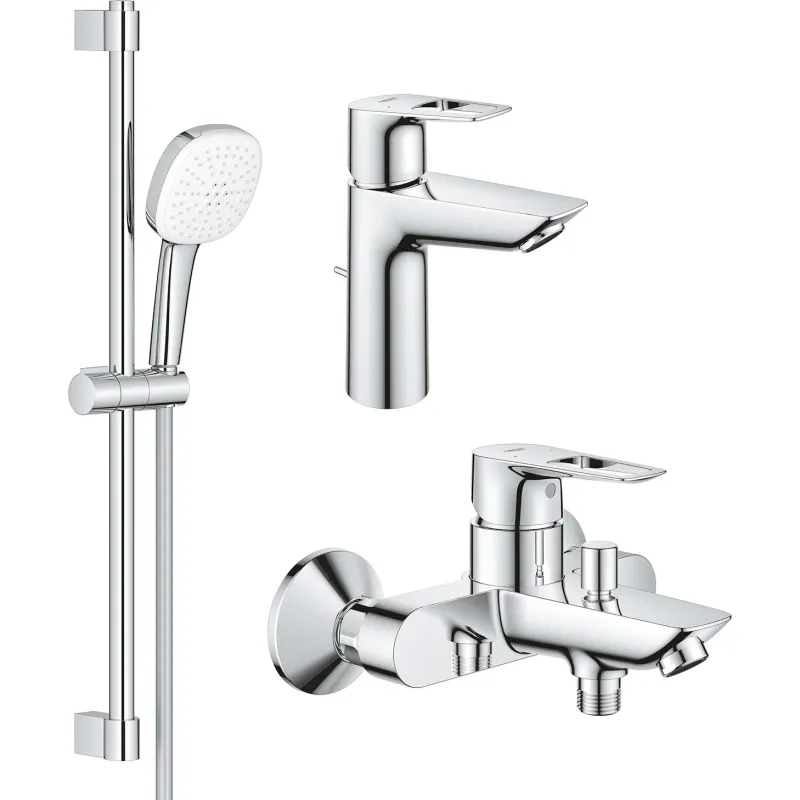 Набір змішувачів Grohe BauLoop New 3 в 1 хром UA123215M1