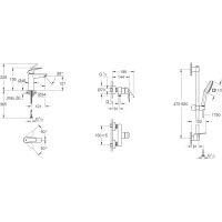 Набір змішувачів Grohe Eurosmart 3 в 1 хром UA123244M1