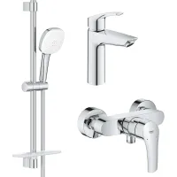 Набір змішувачів Grohe Eurosmart 3 в 1 хром UA123244M1