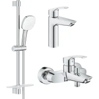 Набір змішувачів Grohe Eurosmart 3 в 1 хром UA123246M3