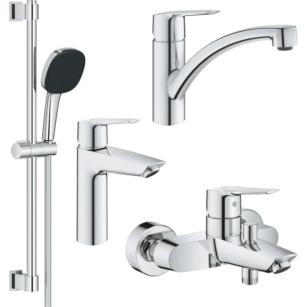 Набір змішувачів Grohe QuickFix Start 4 в 1 хром UA202301KE
