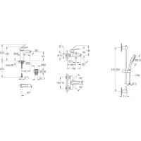 Набір змішувачів Grohe QuickFix Start 3 в 1 хром UA202301ME