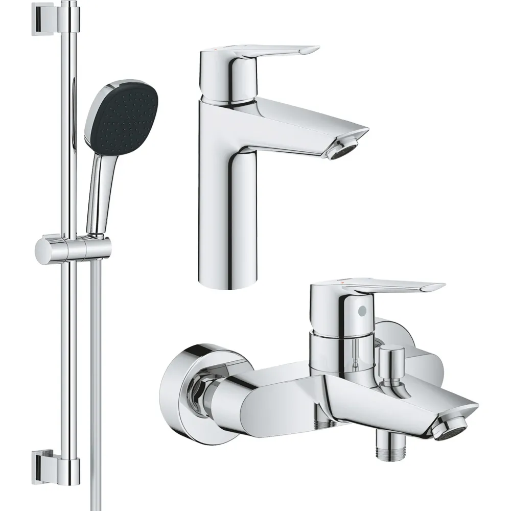Набір змішувачів Grohe QuickFix Start 3 в 1 хром UA202301ME