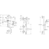 Набір змішувачів Grohe QuickFix Start 3 в 1 хром UA202304TS