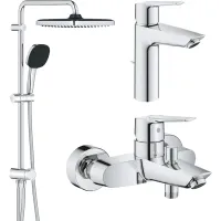 Набір змішувачів Grohe QuickFix Start 3 в 1 хром UA202305RM