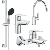 Набір змішувачів Grohe QuickFix Start Edge 4 в 1 хром UA202501SK