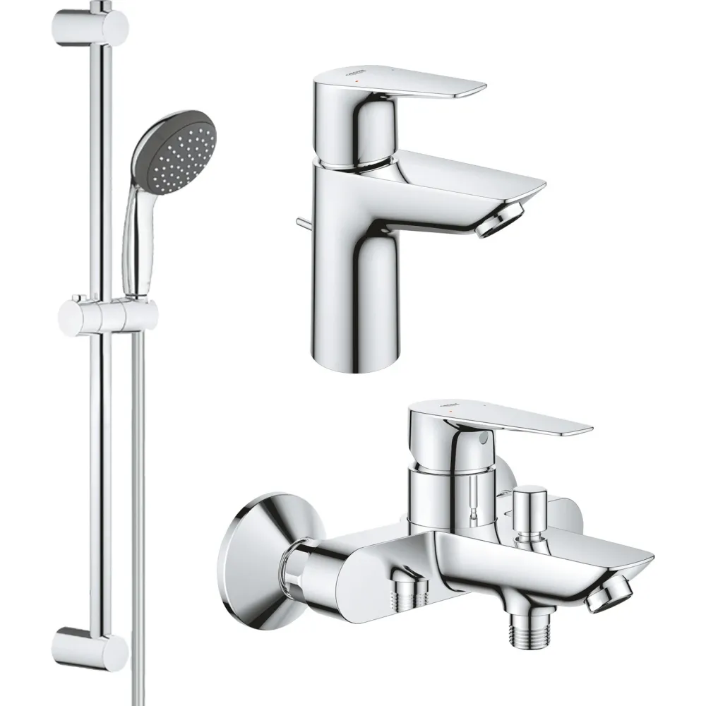 Набір змішувачів Grohe QuickFix Start Edge 3 в 1 хром UA202501SQ