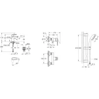 Набір змішувачів Grohe QuickFix Start Edge ColdStart 3 в 1 хром UA202502SE
