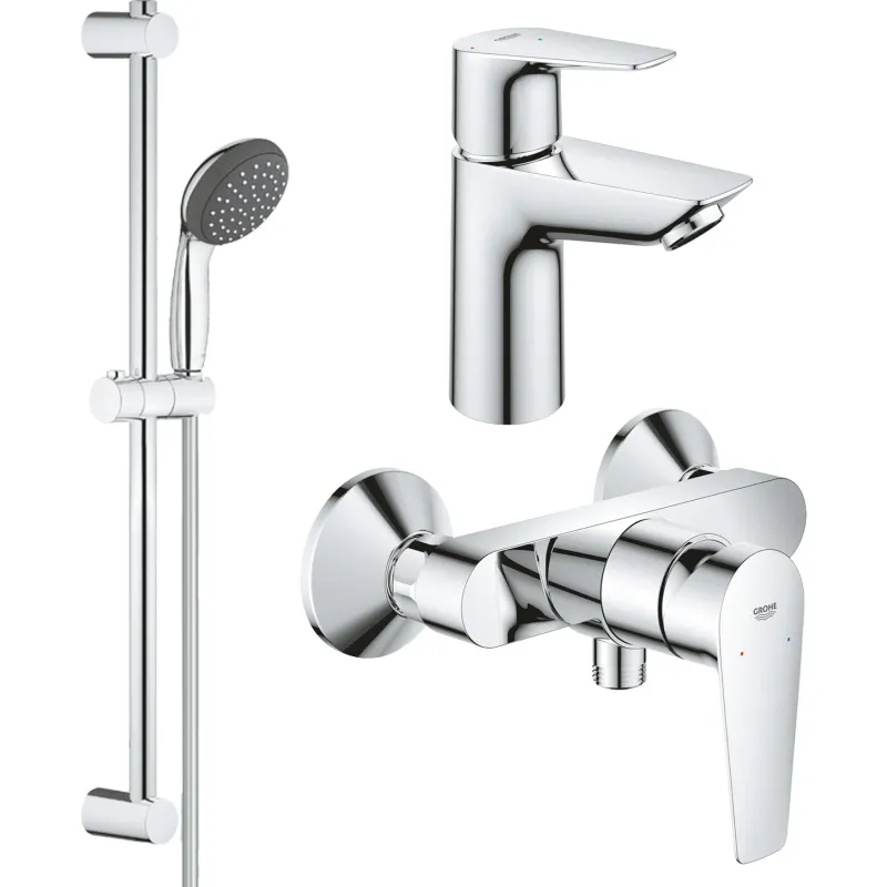 Набір змішувачів Grohe QuickFix Start Edge ColdStart 3 в 1 хром UA202502SE