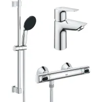 Набір змішувачів Grohe QuickFix Precision Flow 3 в 1 хром UA202503TE