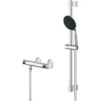 Набір змішувачів Grohe QuickFix Precision Flow 3 в 1 хром UA202503TS