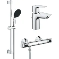 Набір змішувачів Grohe QuickFix Precision Flow 3 в 1 хром UA202503TS