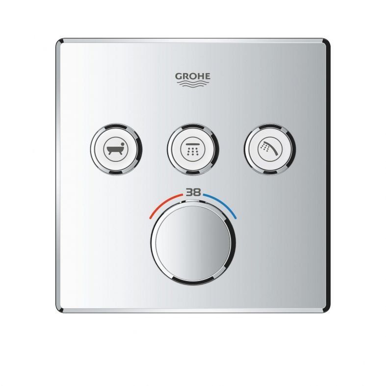 Душова система прихованого монтажу Grohe Grohtherm SmartControl хром UA202801C3