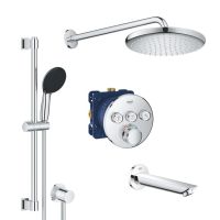 Душова система прихованого монтажу Grohe Grohtherm SmartControl хром UA202801R3