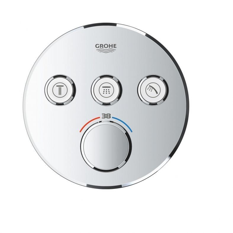 Душова система прихованого монтажу Grohe Grohtherm SmartControl хром UA202801R3