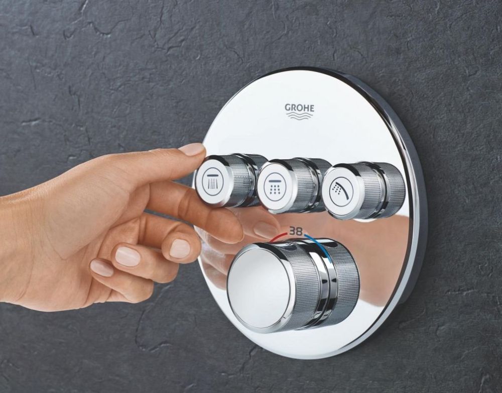 Душова система прихованого монтажу Grohe Grohtherm SmartControl хром UA202801R3