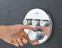 Душова система прихованого монтажу Grohe Grohtherm SmartControl хром UA202801R3