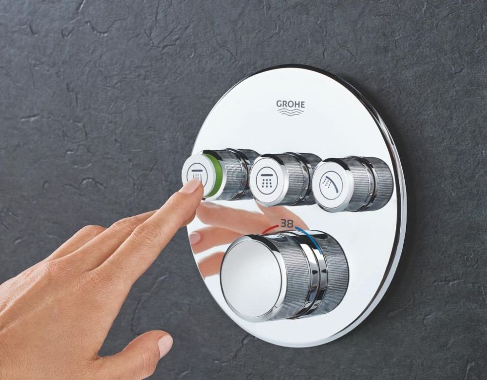 Душова система прихованого монтажу Grohe Grohtherm SmartControl хром UA202801R3