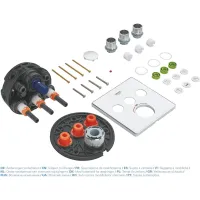 Душова система прихованого монтажу Grohe QuickFix Grohtherm SmartControl + Vitalio Comfort 250 Cube хром UA202802C3