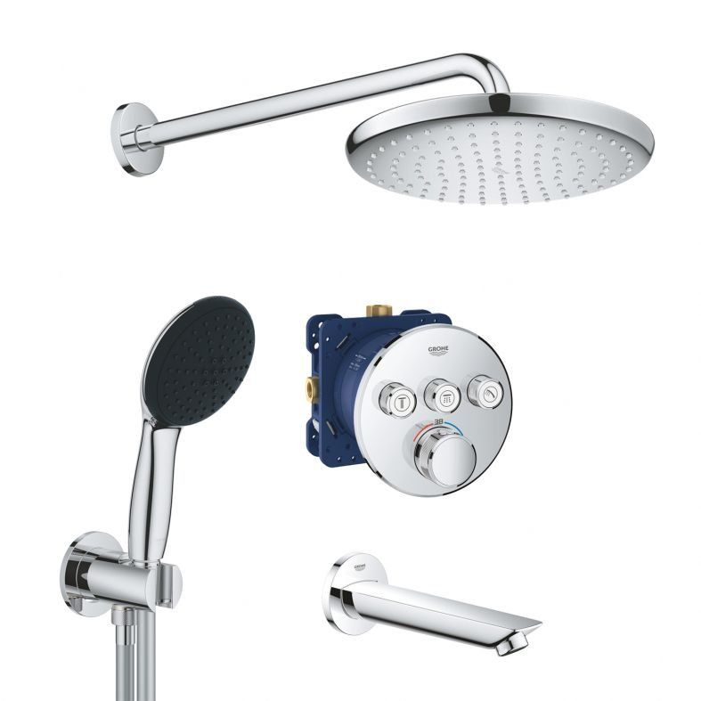 Душевая система скрытого монтажа Grohe Grohtherm SmartControl хром UA202802R3