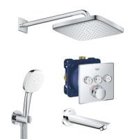 Душова система прихованого монтажу Grohe Grohtherm SmartControl хром UA26415SC6