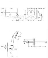 Душова система прихованого монтажу Grohe Essence хром UA26417SC1