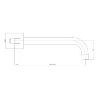 Излив Paffoni Quattro 245 мм хром ZBOC056CR