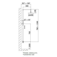 Душова система Paffoni Syncro Top хром ZCOL626CR