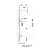 Душова система Paffoni Syncro Top King хром ZCOL626KCR