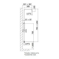 Душова система Paffoni Mini Master хром ZCOL686CRX