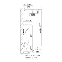 Душова система Paffoni Mini Master хром ZCOL686SK2CR