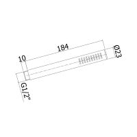 Ручний душ Paffoni Steel сталь ZDOC109AC