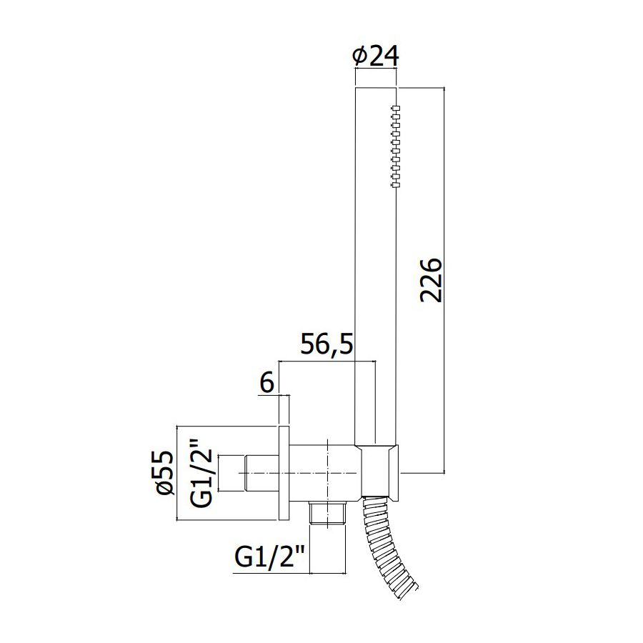 Душовий гарнітур Paffoni Tondo медове золото ZDUP094HG