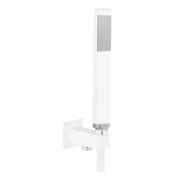 Душовий гарнітур Paffoni Quadro білий матовий ZDUP095BO