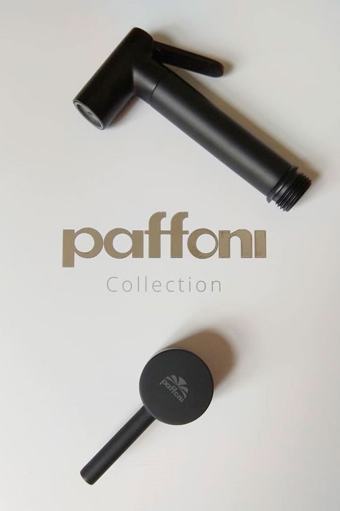 Гігієнічний душ Paffoni Tweet Round Mix чорний матовий ZDUP110NO