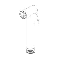 Гігієнічний душ Paffoni New Bidet Kit чорний матовий ZDUP128NO