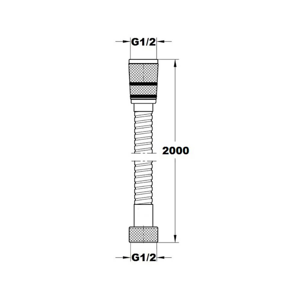 Шланг для душу Paffoni 200 см бронза ZFLO002BR