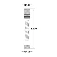 Шланг для душу Paffoni 120 см хром ZFLO030CR