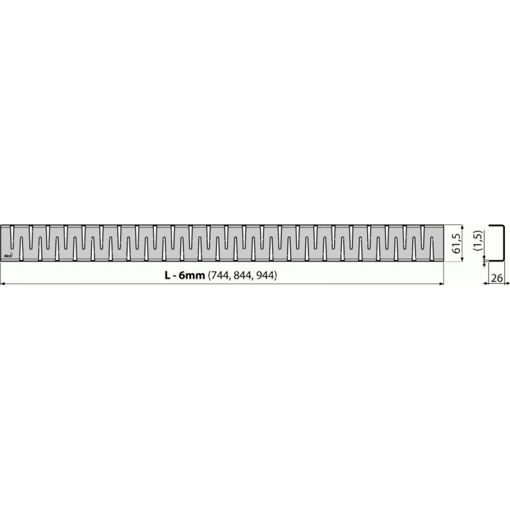 Решітка для канала AlcaPlast ZIP-850L