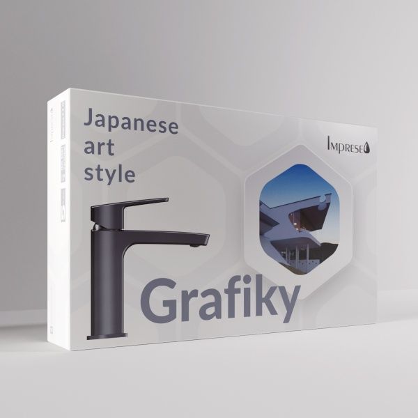 Смеситель для раковины Imprese GRAFIKY черный никель брашированный ZMK041807011