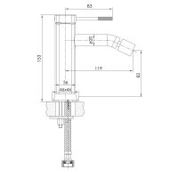 Смеситель для биде Imprese BRENTA хром глянцевый ZMK071901070