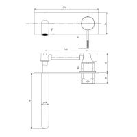 Смеситель для раковины Imprese BRENTA графит глянцевый ZMK091908030