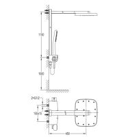 Душова система Imprese SMART CLICK хром глянцевий ZMK101901090