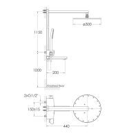 Душевая система Imprese SMART CLICK хром глянцевый ZMK101901091