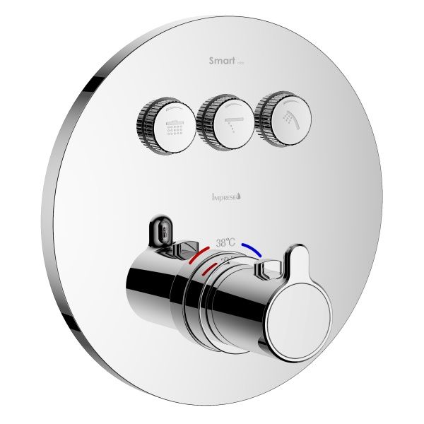 Змішувач прихованого монтажу Imprese SMART CLICK хром глянцевий ZMK101901233